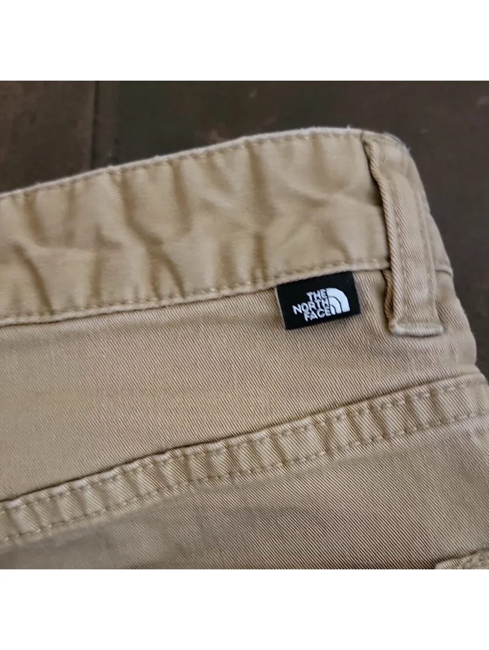 The North Face Men Pants Chino Hiking Climbing Khaki Tan Stretch Size 32x27 284